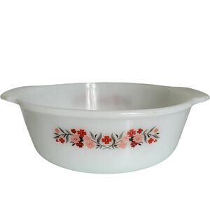 Vintage Fire King Baking Dish 2Qt  Primrose Pattern Mid Century Baking USA